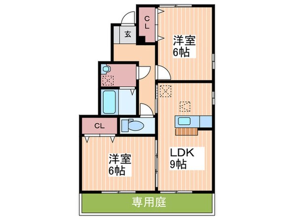 ヴィラージュ　Ｂ棟の物件間取画像